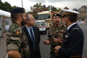 Le directeur de cabinet de Matigon avec les capitaines du recrutement réserve