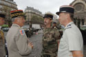 Le GMP s'entretient avec le Col Rachet et le Cne Briand...