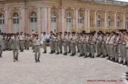 prise d'arme au chateau de Versailles, pour l'ensemble du régiment